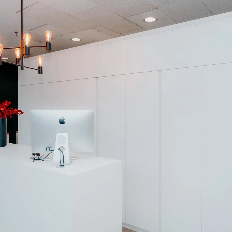 Empfang vom Coworking Friseursalon in Mannheim Sandhofen.